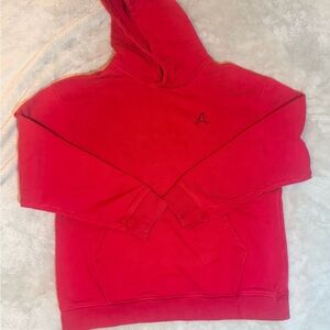 Jordan Hoodie Red Pullover Jumpman Fleece Sweatshirt Men’s Size Large
